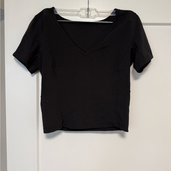 Lululemon Align T-Shirt Black -6 PTP 15" - Picture 3 of 5